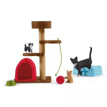 σετ παιχνιδιού Schleich FARM WORLD διασκέδαση για χαριτωμένες γάτες