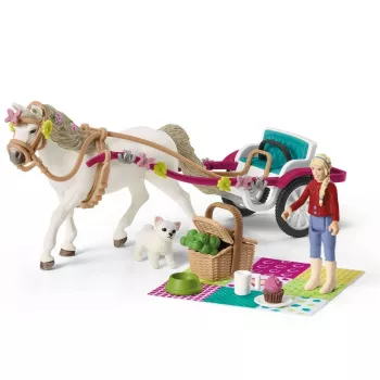 αγρόκτημα Schleich HORSE CLUB μικρή άμαξα για το μεγάλο σόου αλόγων