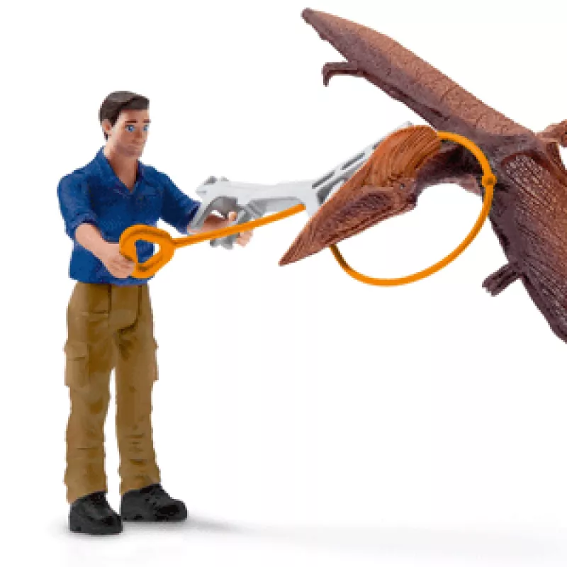 Schleich σετ παιχνιδιού δεινοσαύρων Jetpack Chase