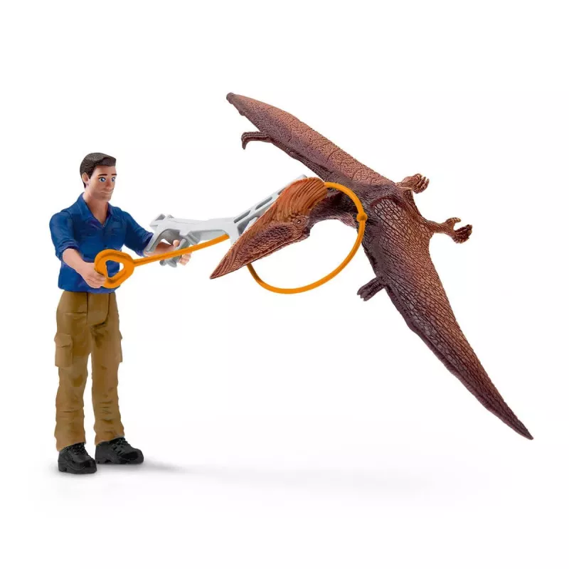 Schleich σετ παιχνιδιού δεινοσαύρων Jetpack Chase