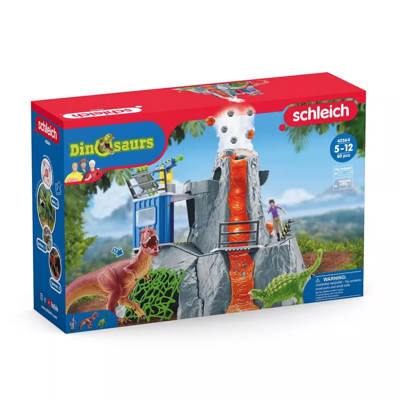 ζώο Schleich Dinosaurs Volcano Expedition Base Camp πολύχρωμο 42564