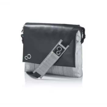τσάντα φορητού υπολογιστή messenger FUJITSU S26391-F1194-L171 για φορητούς υπολογιστές 35,6 cm (14 ίντσες), πολυεστέρας, 1 θήκη, 570 g, μαύρο/γκρι