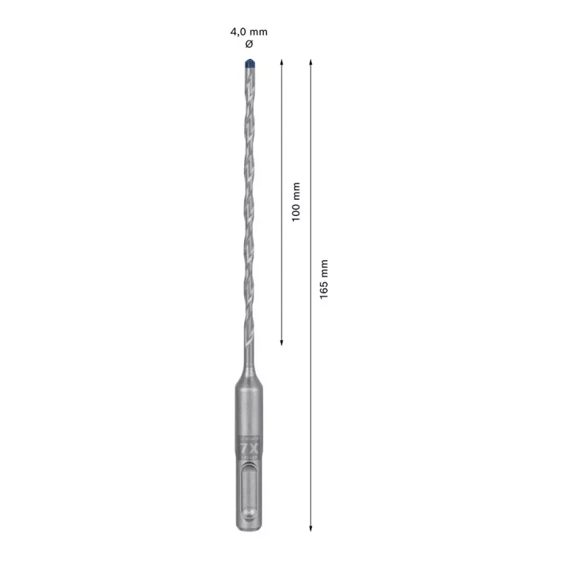 Τρυπάνι Bosch SDS plus-7X 4mm 165mm 1 τεμ.