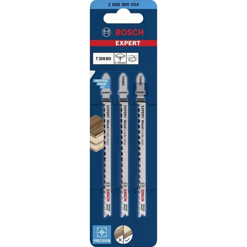 Bosch Expert 2608900554 Λεπίδα σέγας Χάλυβας άνθρακα (HCS) 3 τεμ.