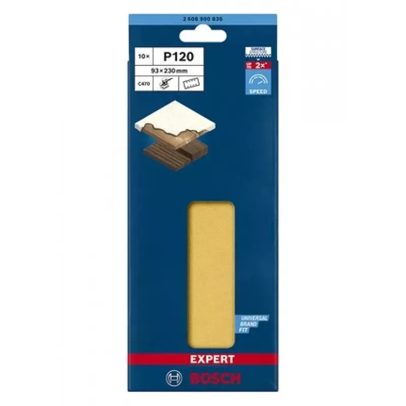 Bosch 2 608 900 836 φύλλο λείανσης για ξύλο και βερνίκι