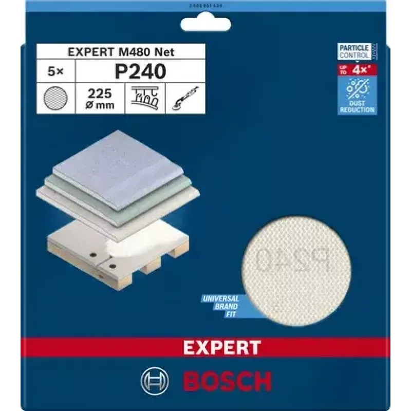 Δίχτυ λείανσης Bosch Expert M480 5 τεμ. 2608901639