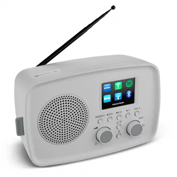 Ραδιόφωνο internet MEDION 50078819 — DAB+/FM, Wi‑Fi (802.11a/b/g), 5 W RMS, οθόνη TFT 2,4 inch, Γκρι, υποστήριξη Spotify