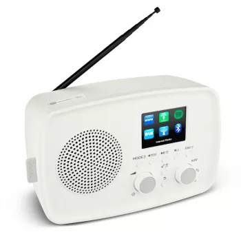 Ραδιόφωνο internet MEDION 50078821 — DAB+/FM, Wi‑Fi 802.11a/b/g, 5 W RMS, TFT 2.4 inch, λευκό