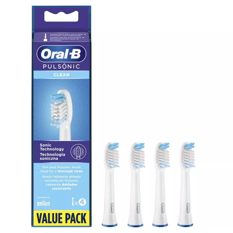 Oral-B Pulsonic Clean 4 τεμ. λευκό