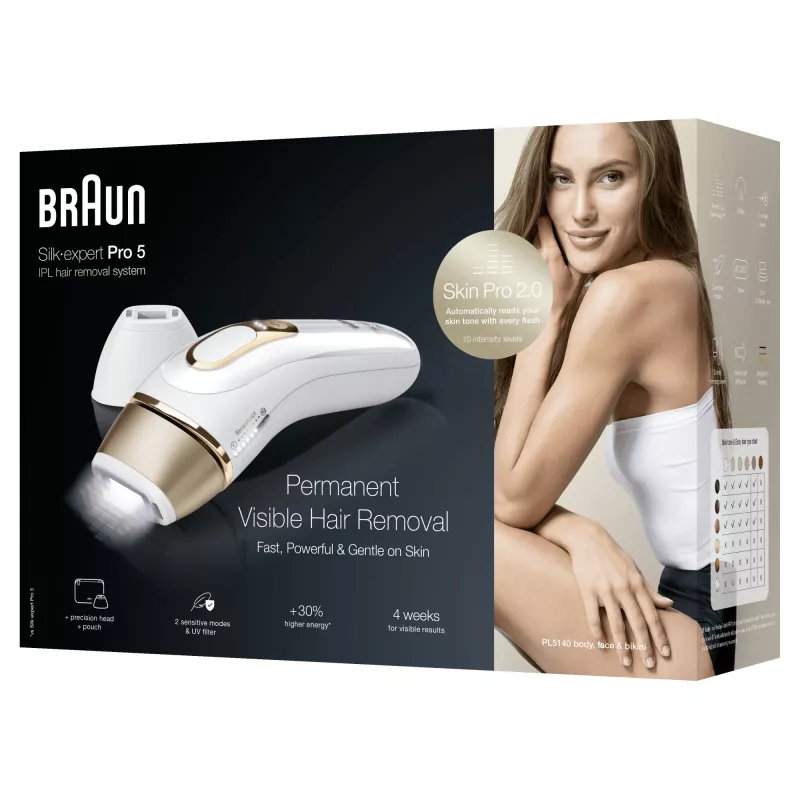 Braun Silk-expert Pro Silk·expert Pro 5 PL5140 Intense Pulsed Light (IPL) χρυσό, λευκό