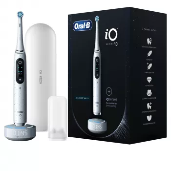 Oral-B iO Series 10 οδοντόβουρτσα ενηλίκων περιστροφική-παλινδρομική λευκό
