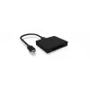 ICY BOX IB-CR402-C31 αναγνώστης καρτών USB 3.1 (Gen 2) Type-C™ μαύρο