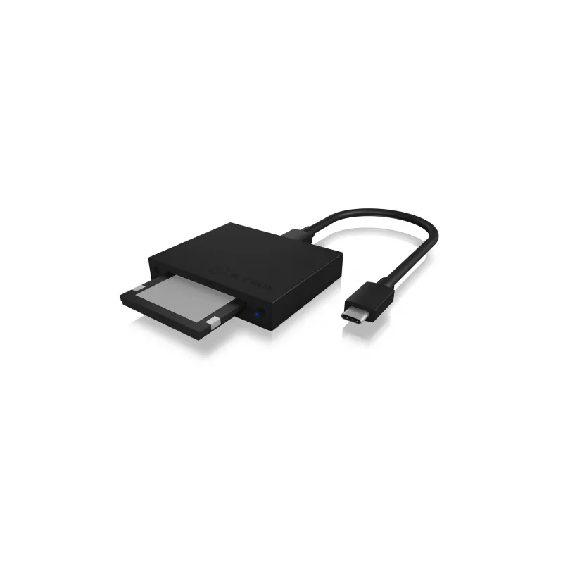 ICY BOX IB-CR402-C31 αναγνώστης καρτών USB 3.1 (Gen 2) Type-C™ μαύρο