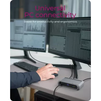 ICY BOX IB-HUB801-TB4 Thunderbolt 4 40000 Mbit/s ανθρακί, μαύρο