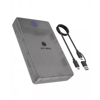 ICY BOX Spade Base 388 θήκη για 2,5 ίντσες/3,5 ίντσες SATA SSD/HDD