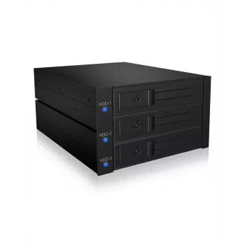 ICY BOX IB-573SSK-12G 8,89 cm (3,5 ίντσες) backplane μαύρο