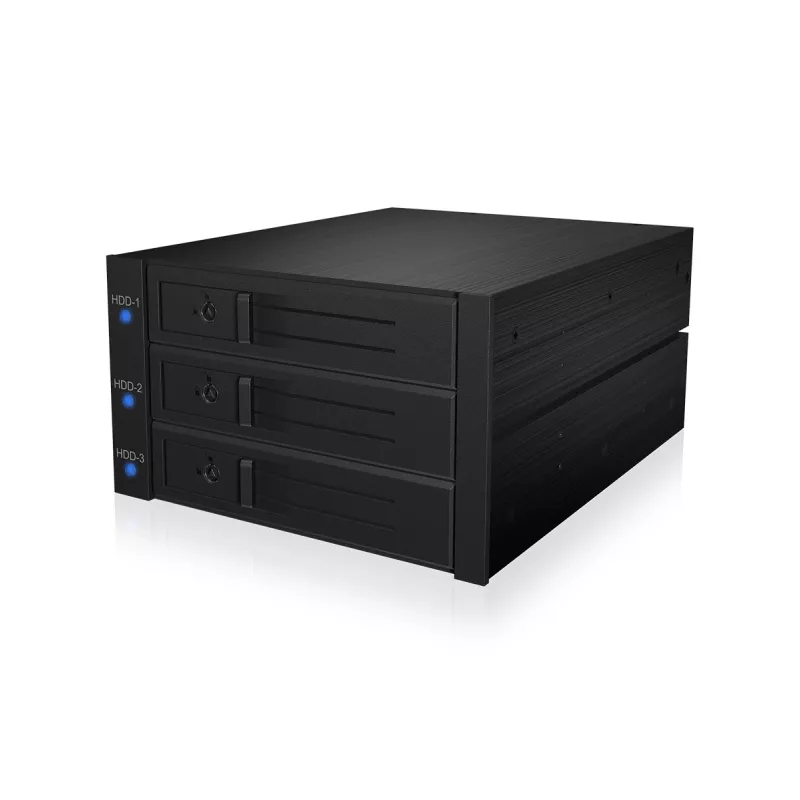 ICY BOX IB-573SSK-12G 8,89 cm (3,5 ίντσες) backplane μαύρο