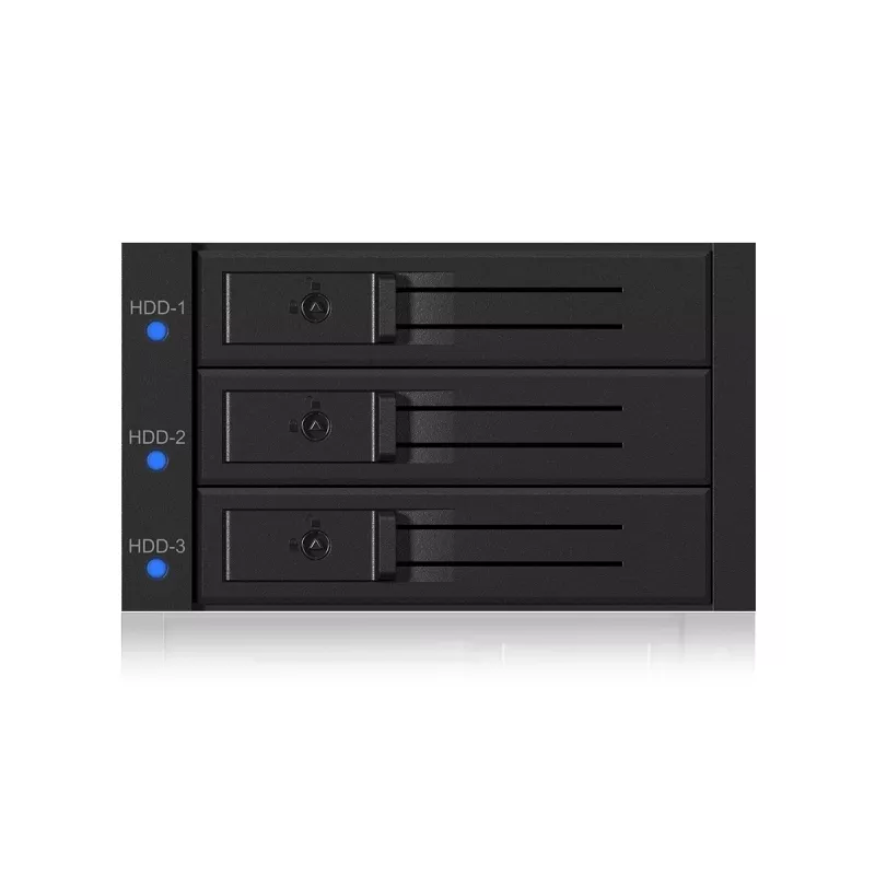 ICY BOX IB-573SSK-12G 8,89 cm (3,5 ίντσες) backplane μαύρο