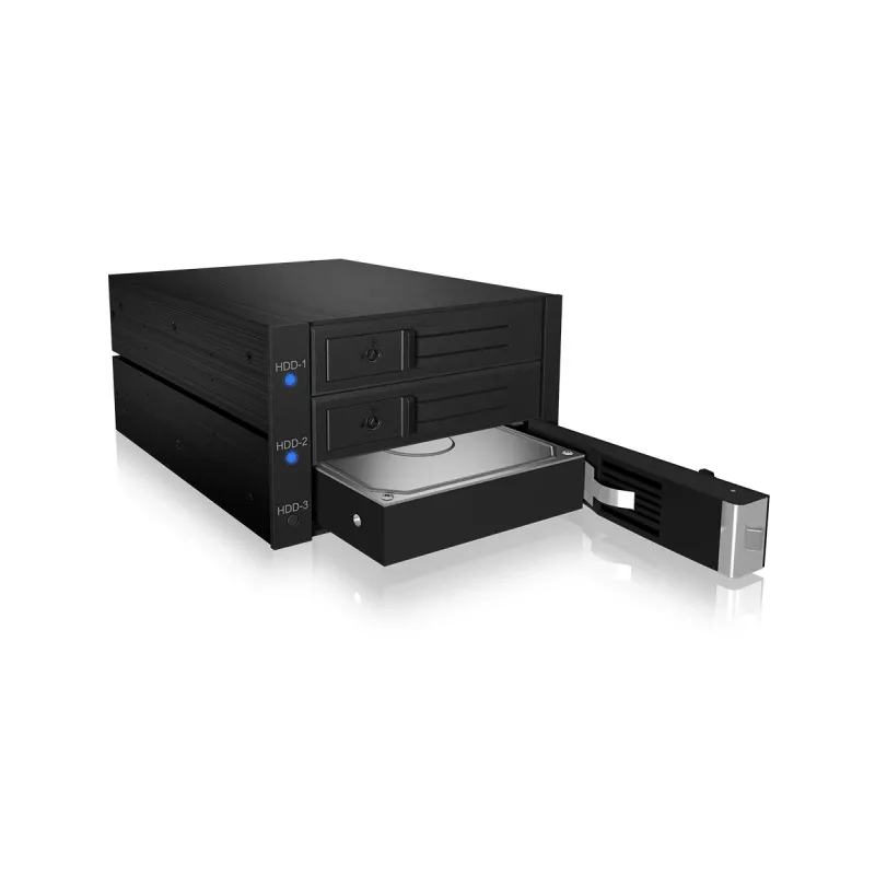 ICY BOX IB-573SSK-12G 8,89 cm (3,5 ίντσες) backplane μαύρο