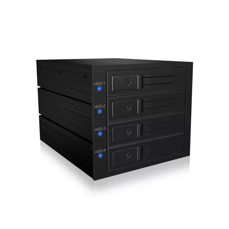 ICY BOX IB-574SSK-12G 8,89 cm (3,5 ίντσες) backplane μαύρο