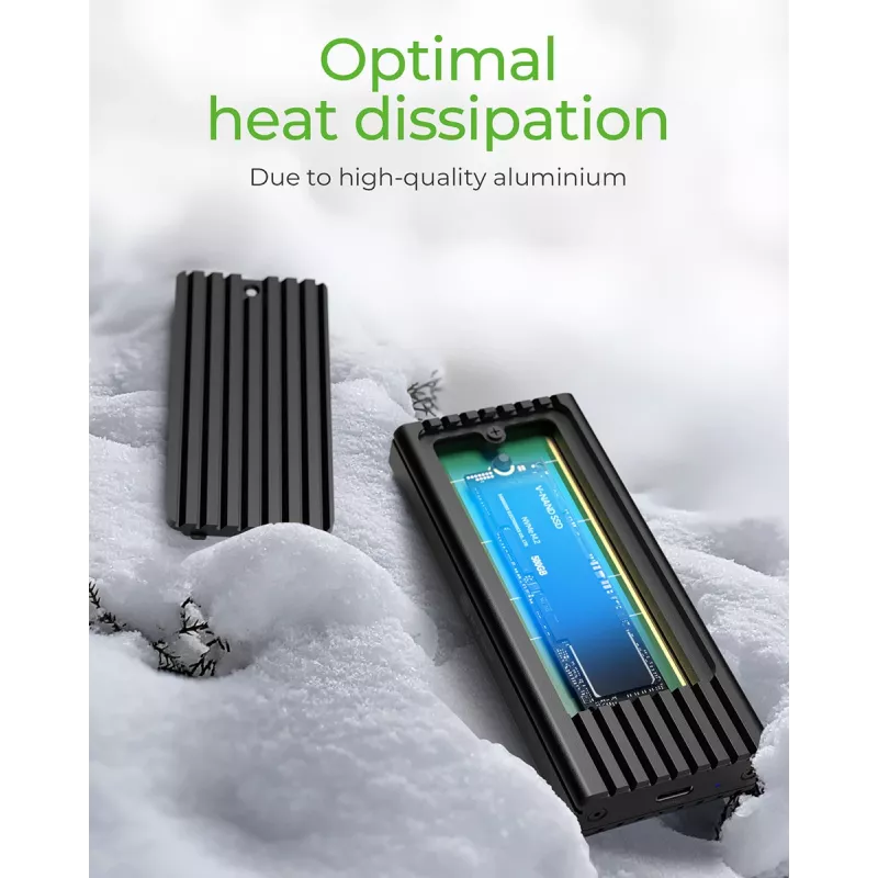 ICY BOX IB-1917M-C32 θήκη SSD μαύρο M.2 τροφοδοτούμενη από USB