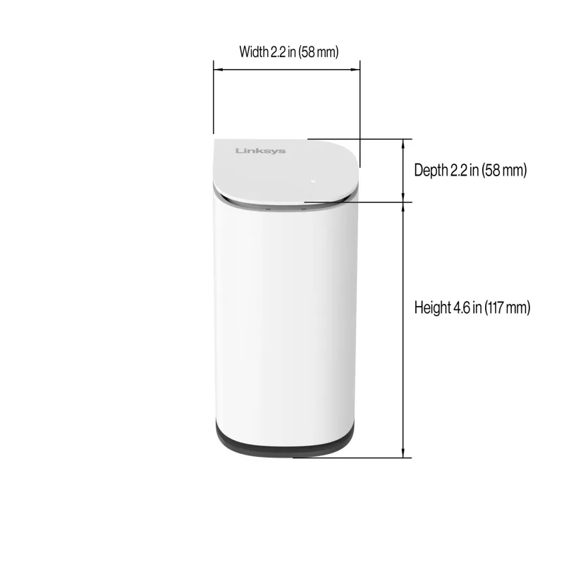 Linksys Velop Micro 6 Mesh System – Dual-Band WiFi 6 AX3000 (συσκευασία 2 τεμ.)