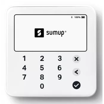 SumUp Solo Lite έξυπνος αναγνώστης καρτών μπαταρία Bluetooth λευκό