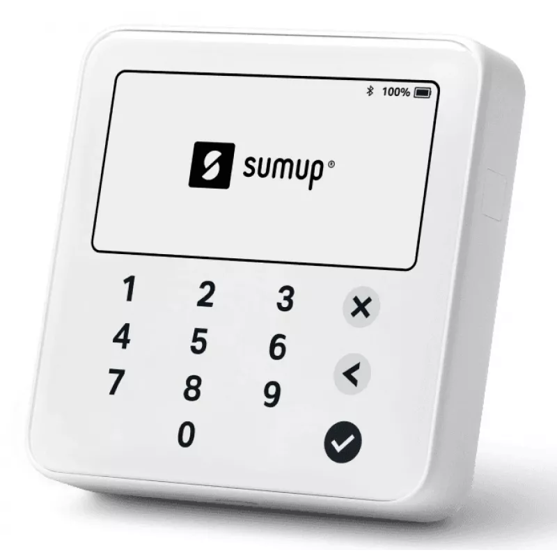 SumUp Solo Lite έξυπνος αναγνώστης καρτών μπαταρία Bluetooth λευκό