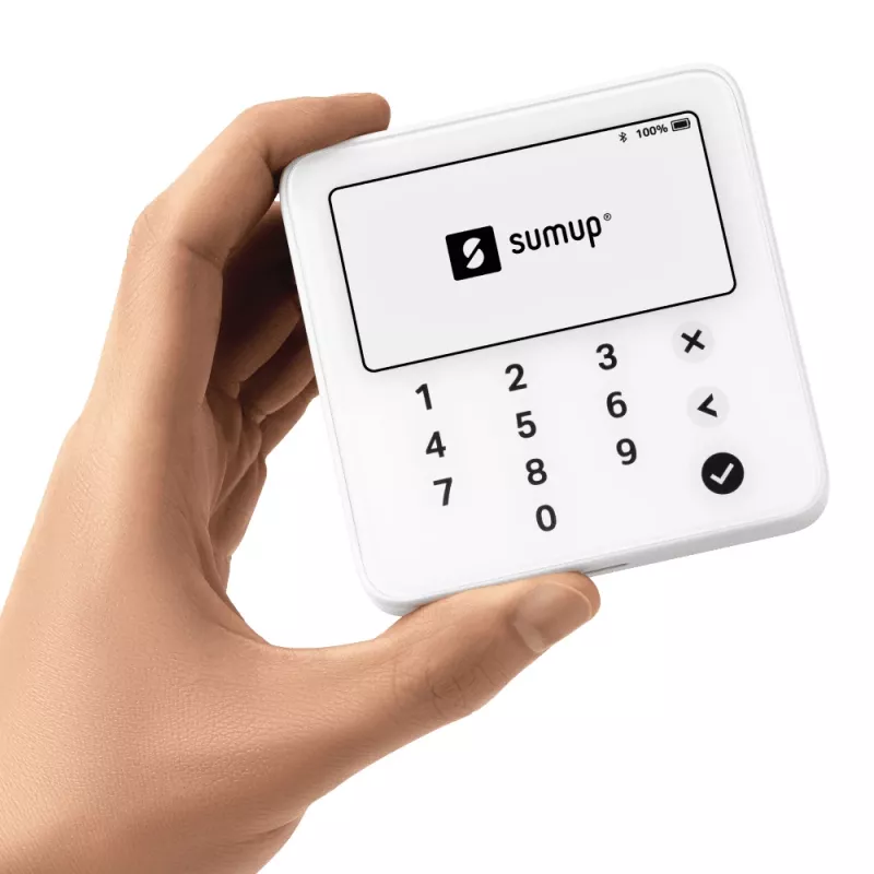 SumUp Solo Lite έξυπνος αναγνώστης καρτών μπαταρία Bluetooth λευκό