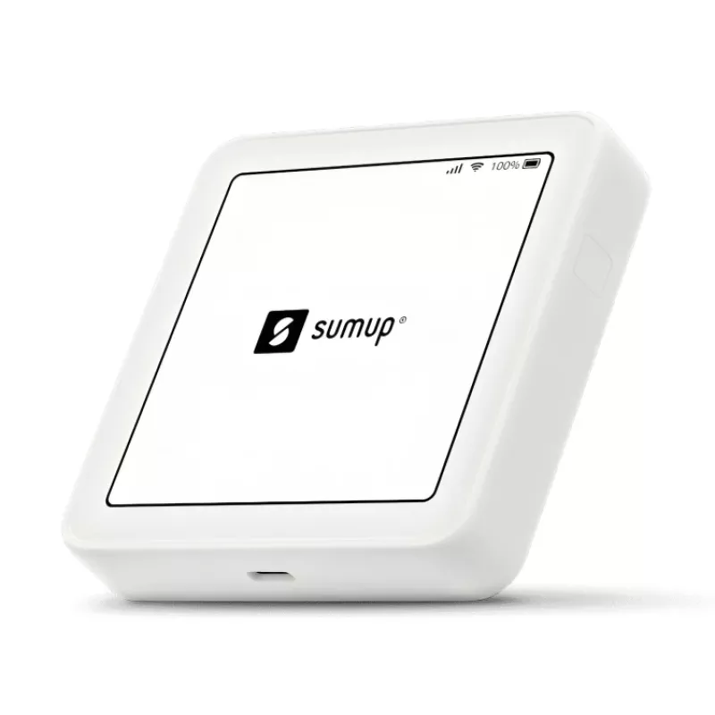 SumUp Solo αναγνώστης έξυπνων καρτών μπαταρία Wi-Fi λευκό