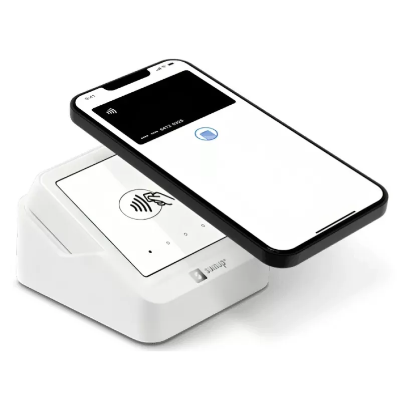 SumUp Solo αναγνώστης έξυπνων καρτών μπαταρία Wi-Fi λευκό