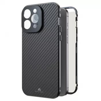 Hama 360° Glas Θήκη κινητού 17 cm (6,7 ίντσες) Κάλυμμα Carbon
