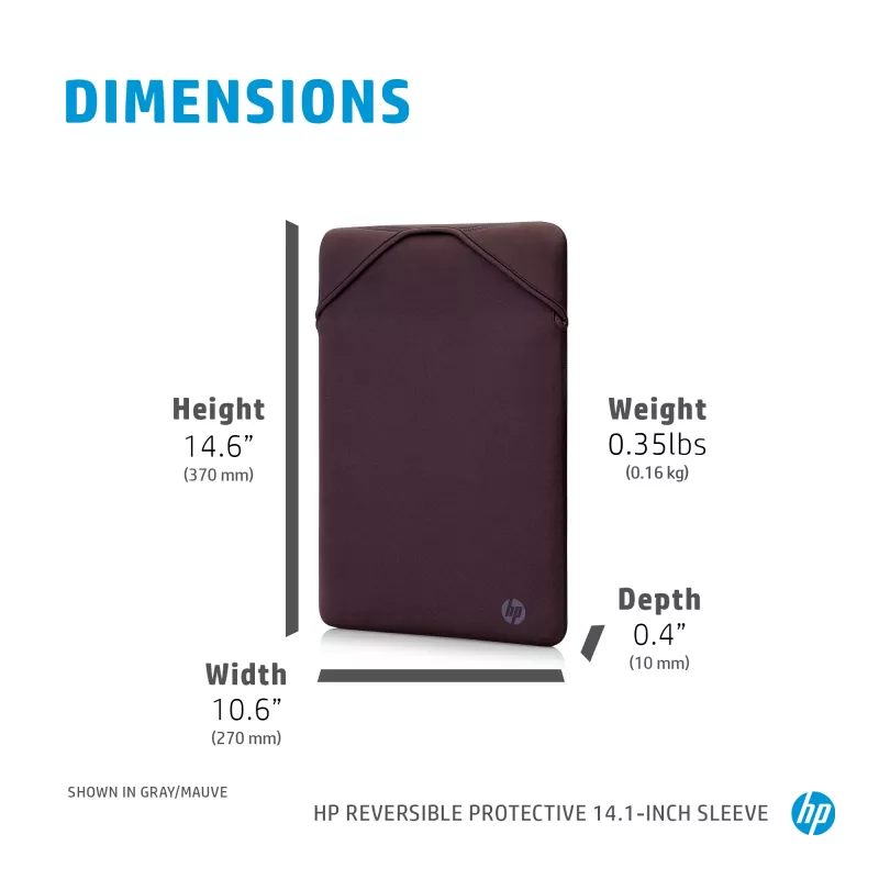HP Reversible Protective 14,1 inch Geo Θήκη laptop, Θήκη προστασίας, 160 g