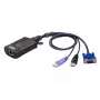 ATEN USB VGA KVM over IP Mini, 1920 x 1200 Pixel, Ethernet LAN, 3,47 W, Μαύρο, Μωβ