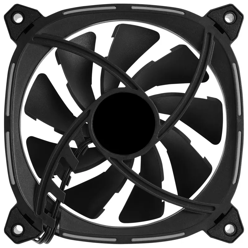 Aerocool ASTRO12 Ανεμιστήρας PC 12cm LED RGB Αντιδόνηση 6 Pins Μαύρο