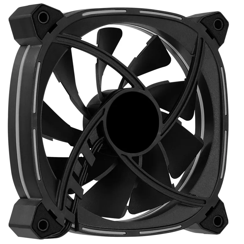 Aerocool ASTRO12 Ανεμιστήρας PC 12cm LED RGB Αντιδόνηση 6 Pins Μαύρο