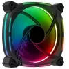 Aerocool ASTRO12 Ανεμιστήρας PC 12cm LED RGB Αντιδόνηση 6 Pins Μαύρο
