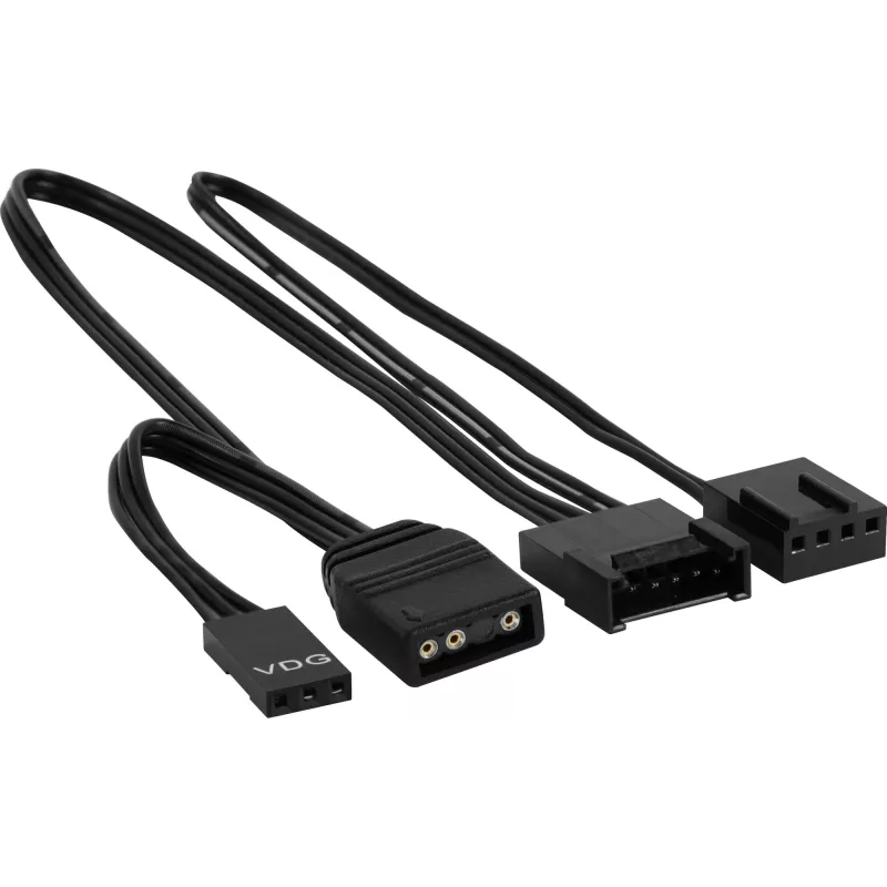 Aerocool ASTRO12 Ανεμιστήρας PC 12cm LED RGB Αντιδόνηση 6 Pins Μαύρο