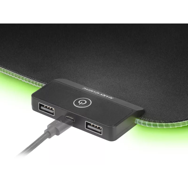 Mars Gaming MMPRGB2 Mousepad Gaming Mousepad Μαύρο