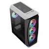 Aerocool AEROONEDUOWHV1 Gaming ATX θήκη 4xARGB ανεμιστήρες λευκό