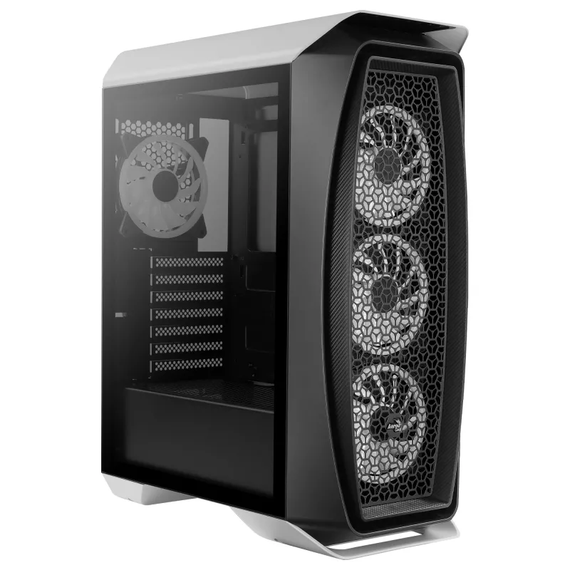 Aerocool AEROONEDUOWHV1 Gaming ATX θήκη 4xARGB ανεμιστήρες λευκό