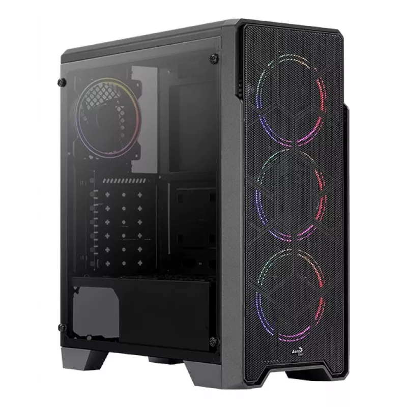 Aerocool Ore Tempered Glass Midi Tower μαύρο