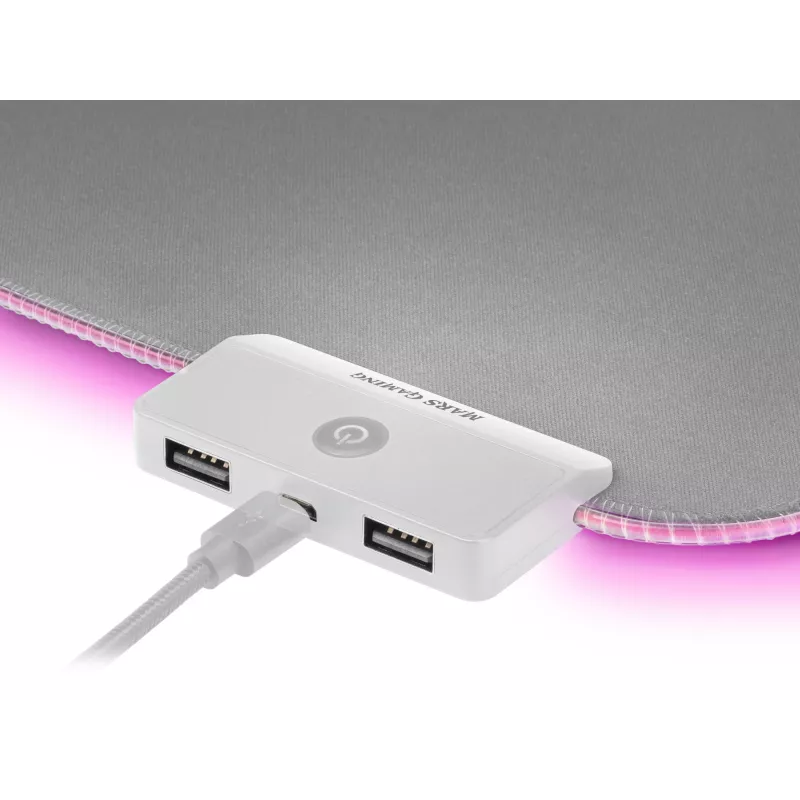 Mars Gaming MMPRGB2S RGB mousepad XXL ασημί