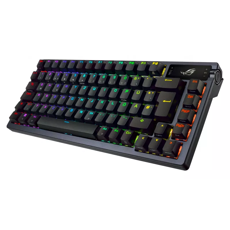 ASUS ROG AZOTH πληκτρολόγιο Gaming USB RF Wireless Bluetooth μαύρο 75% (Nordic kbd)