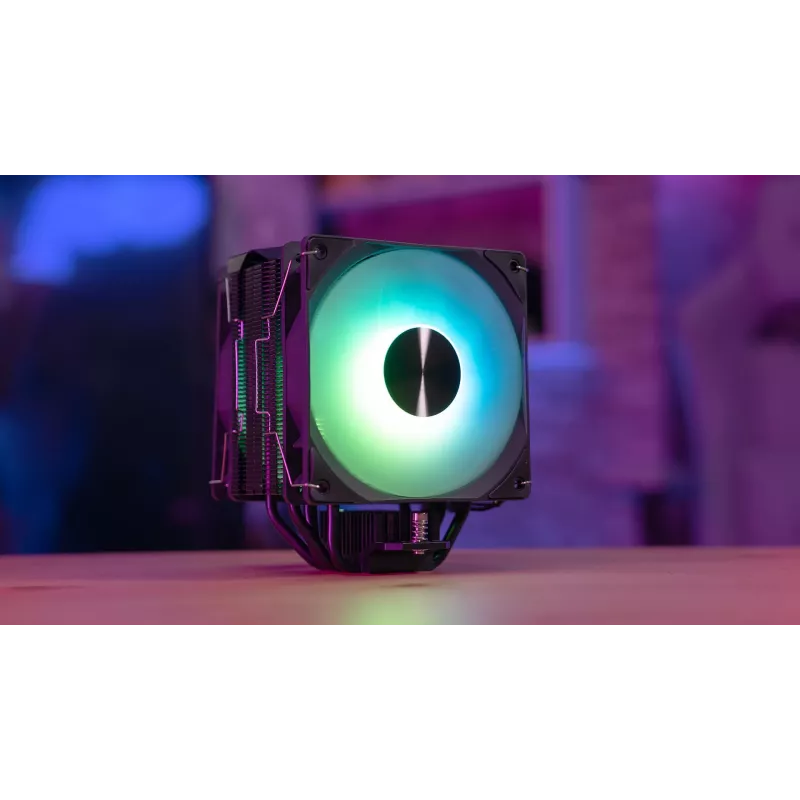 Aerocool Rime 4 Dual ψύκτρα επεξεργαστή αέρα 12 cm μαύρο 1 τεμ.