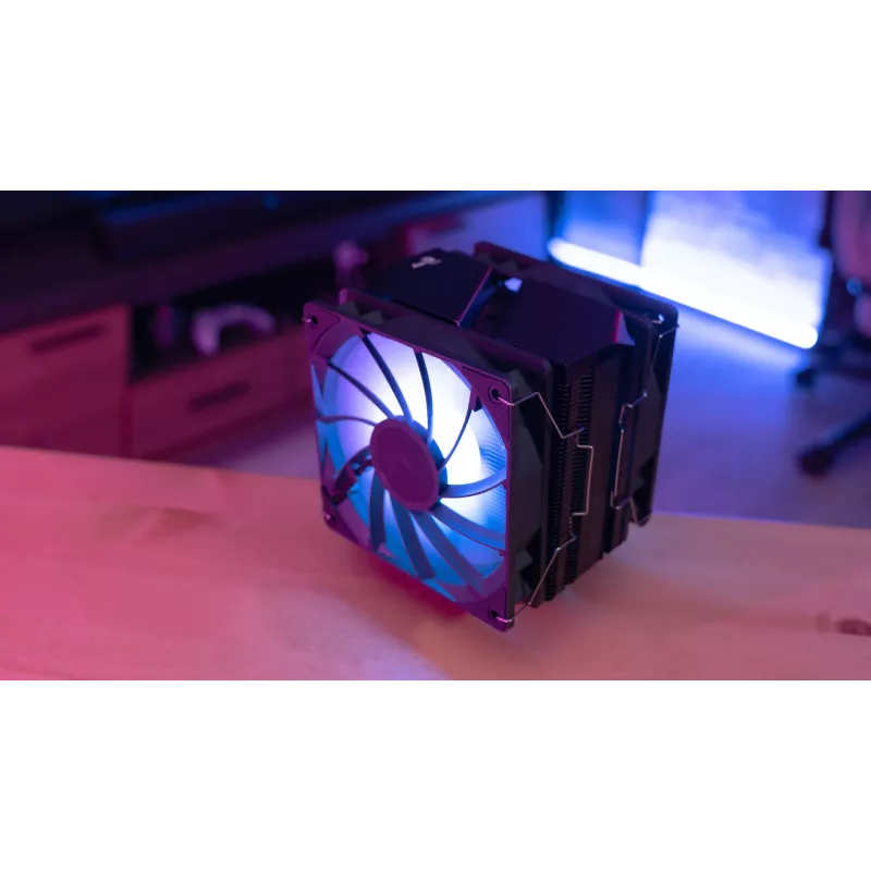 Aerocool Rime 4 Dual ψύκτρα επεξεργαστή αέρα 12 cm μαύρο 1 τεμ.