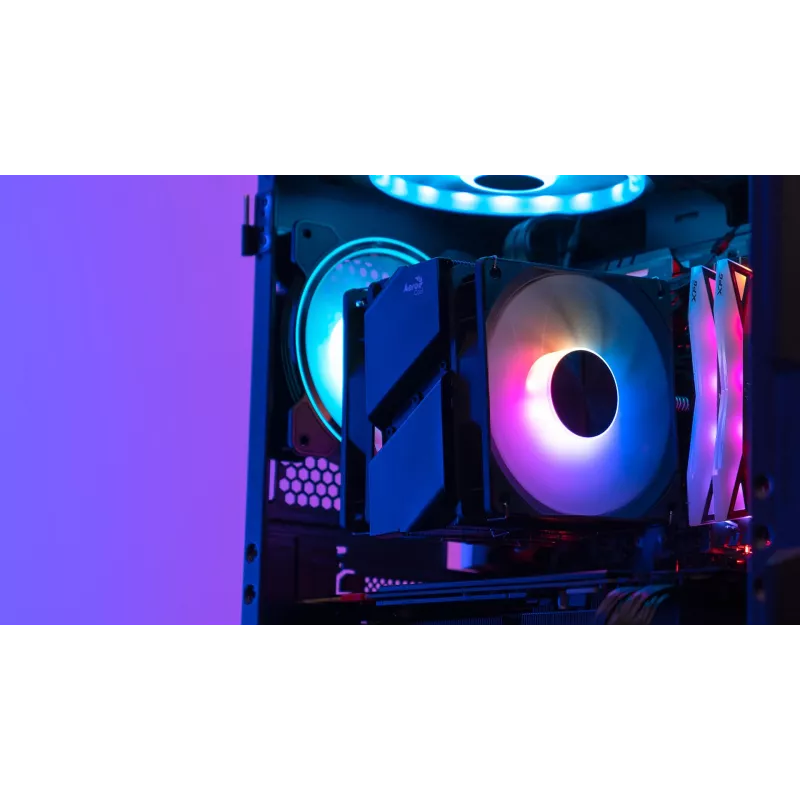 Aerocool Rime 4 Dual ψύκτρα επεξεργαστή αέρα 12 cm μαύρο 1 τεμ.