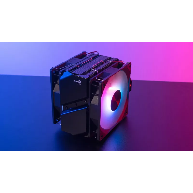Aerocool Rime 4 Dual ψύκτρα επεξεργαστή αέρα 12 cm μαύρο 1 τεμ.