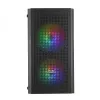 Mars Gaming MC300 Micro ATX Tempered Glass θήκη PC 3xFRGB ανεμιστήρες μαύρο