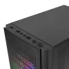 Mars Gaming MC300 Micro ATX Tempered Glass θήκη PC 3xFRGB ανεμιστήρες μαύρο